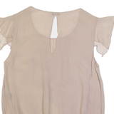 JOSEPH Womens Blouse Beige Silk L