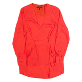 RAG & BONE Womens Blouse Red V-Neck Long Sleeve S