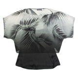 MINT VELVET Womens Printed Blouse Grey UK 10