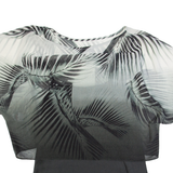 MINT VELVET Womens Printed Blouse Grey UK 10