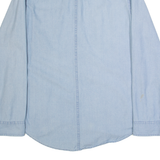HOLLISTER Womens Plain Shirt Blue Long Sleeve L