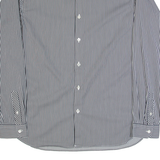 TED BAKER Mens Shirt Black Striped Long Sleeve L