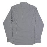 TED BAKER Mens Shirt Black Striped Long Sleeve L