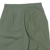 Pleated Womens Casual Shorts Green Slim 90s XS W26