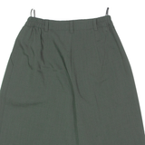 LADY LINE Pleated Womens Casual Shorts Green Slim 90s XS W26
