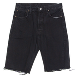 LEVI'S Altered 501 Mens Jorts Shorts Black M W30