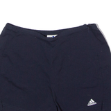 ADIDAS Womens Sports Shorts Blue 90s UK 12 W26