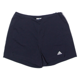 ADIDAS Womens Sports Shorts Blue 90s UK 12 W26