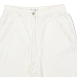 LAURA KENT Womens Chino Shorts Cream 90s Floral XS W26