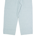YESSICA Womens Trousers Blue Regular Straight Linen W32 L23