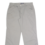 TEDDY'S Outdoor Mens Twill Trousers Grey Regular Straight W36 L31