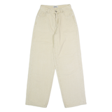 LA SHADY Mens Corduroy Trousers Beige Regular Straight W24 L28