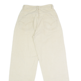 LA SHADY Mens Corduroy Trousers Beige Regular Straight W24 L28