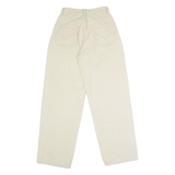 LA SHADY Mens Corduroy Trousers Beige Regular Straight W24 L28
