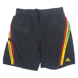 ADIDAS Mesh Lined Mens Swimming Shorts Black Relaxed L W34