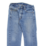 LEVI'S 505 Jeans Mens Blue Regular Straight Stone Wash W32 L24