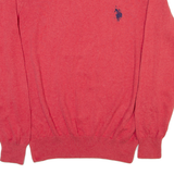 U.S. POLO ASSN. Mens Jumper Red Tight Knit L