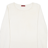 HUGO BOSS Womens Jumper Cream Open Knit XS