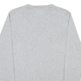 TOMMY HILFIGER Mens Jumper Grey V-Neck Tight Knit S