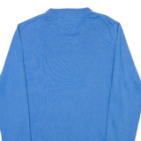 TOMMY HILFIGER Mens Jumper Blue V-Neck Tight Knit S