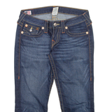 TRUE RELIGION Three Quarters Womens Jeans Blue Slim Tapered W28 L21