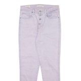 LEVI'S 722 High Rise Big E Womens Jeans Pink Slim Skinny W28 L27