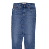 LEVI'S 721 High Rise Womens Jeans Blue Slim Skinny Stone Wash W26 L29