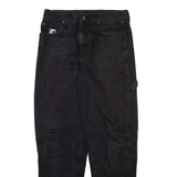 KARL KANI Carpenter Womens Jeans Black Relaxed Tapered W30 L31