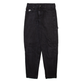 KARL KANI Carpenter Womens Jeans Black Relaxed Tapered W30 L31