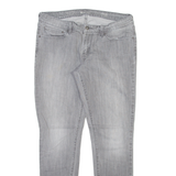 LEVI'S Demi Curve Womens Jeans Grey Slim Skinny Stone Wash W30 L29