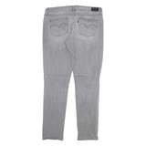 LEVI'S Demi Curve Womens Jeans Grey Slim Skinny Stone Wash W30 L29