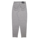 LEVI'S Womens Jeans Grey Relaxed Mom Stone Wash W26 L27
