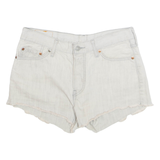 LEVI'S Cut Off Womens Denim Shorts Grey M W32