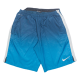 NIKE Mens Sports Shorts Blue Spotted M W22