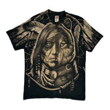 Fruit Of The Loom Graphic T-Shirt - Large Black Cotton