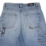 FUBU Distressed Mens Jorts Shorts Blue L W36
