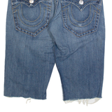TRUE RELIGION Womens Jorts Shorts Blue Slim S W28