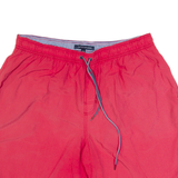 TOMMY HILFIGER Mens Swimming Shorts Red Relaxed 2XL W34