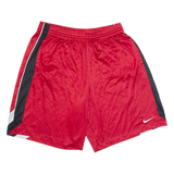 NIKE Mens Sports Shorts Red Relaxed XL W30