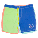 NAUTICA Mens Sports Shorts Blue Colourblock L W38