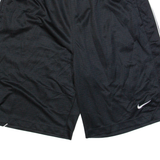 NIKE Mens Sports Shorts Black Relaxed L W32