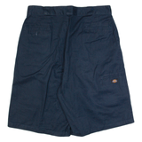 DICKIES Mens Casual Shorts Blue Loose XL W40