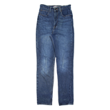 LEVI'S High Rise BIG E Womens Jeans Blue Slim Straight Stone Wash W27 L31