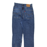 LEVI'S High Rise BIG E Womens Jeans Blue Slim Straight Stone Wash W27 L31