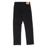 LEVI'S 502 Womens Jeans Black Regular Tapered W29 L31