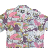 PULL & BEAR Womens Printed Blouse Purple Floral M