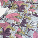 PULL & BEAR Womens Printed Blouse Purple Floral M