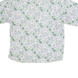 Womens Printed Blouse Purple Floral M