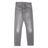 LEVI'S 512 BIG E Jeans Mens Grey Slim Tapered Stone Wash W30 L32