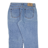 CALVIN KLEIN JEANS Womens Jeans Blue Relaxed Straight W33 L27